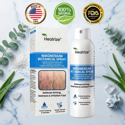🌿Healrize® Magnesium Botanical Spray – Advanced Skin Recovery for Psoriasis & Eczema | Rapid Soothing, Steroid-Free