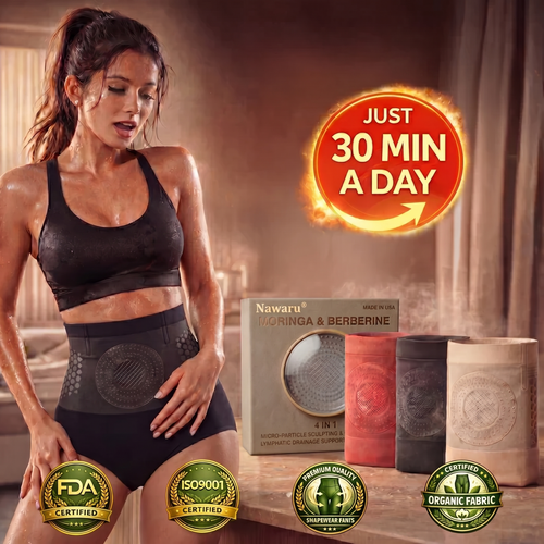 Nawaru® 𝐌𝐨𝐫𝐢𝐧𝐠𝐚 & 𝐁𝐞𝐫𝐛𝐞𝐫𝐢𝐧𝐞 4‑In‑1 Micro‑Particle Sculpting & Fat‑Burn Shorts
