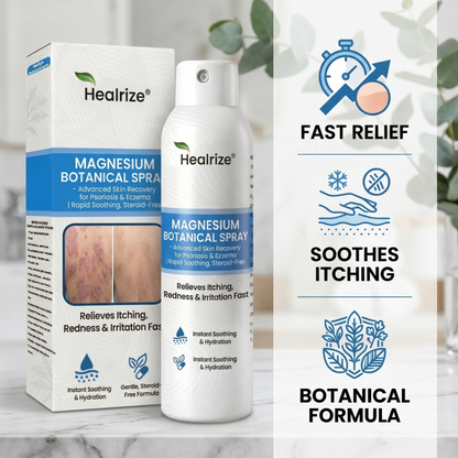 🌿Healrize® Magnesium Botanical Spray – Advanced Skin Recovery for Psoriasis & Eczema | Rapid Soothing, Steroid-Free