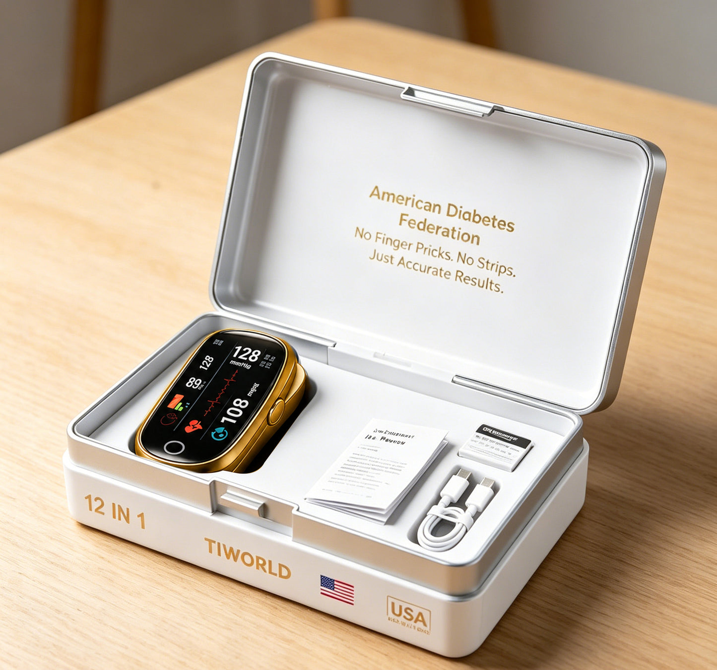 Pryxo™ Smart Non-Invasive Blood Sugar Tracking Device – 99.9% Accuracy