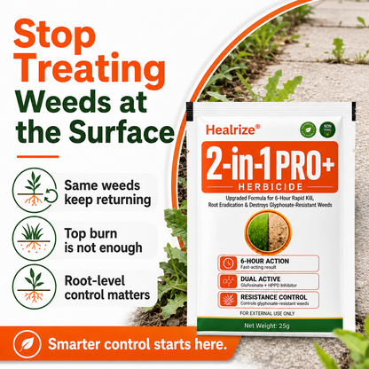 🏆𝘂𝘀 𝙊𝙛𝙛𝙞𝙘𝙞𝙖𝙡 𝙎𝙩𝙤𝙧𝙚 | Healrize® Advanced 2-in-1 Pro+ Herbicide | Upgraded Formula for 6-Hour Rapid Kill, Root Eradication & Destroys Glyphosate-Resistant Weeds⚡