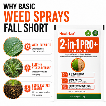 🏆𝘂𝘀 𝙊𝙛𝙛𝙞𝙘𝙞𝙖𝙡 𝙎𝙩𝙤𝙧𝙚 | Healrize® Advanced 2-in-1 Pro+ Herbicide | Upgraded Formula for 6-Hour Rapid Kill, Root Eradication & Destroys Glyphosate-Resistant Weeds⚡
