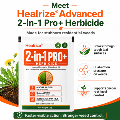 🏆𝘂𝘀 𝙊𝙛𝙛𝙞𝙘𝙞𝙖𝙡 𝙎𝙩𝙤𝙧𝙚 | Healrize® Advanced 2-in-1 Pro+ Herbicide | Upgraded Formula for 6-Hour Rapid Kill, Root Eradication & Destroys Glyphosate-Resistant Weeds⚡
