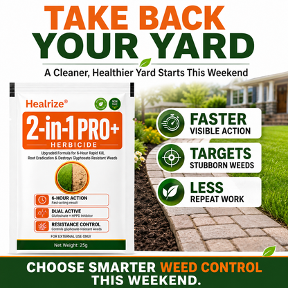 🏆𝘂𝘀 𝙊𝙛𝙛𝙞𝙘𝙞𝙖𝙡 𝙎𝙩𝙤𝙧𝙚 | Healrize® Advanced 2-in-1 Pro+ Herbicide | Upgraded Formula for 6-Hour Rapid Kill, Root Eradication & Destroys Glyphosate-Resistant Weeds⚡