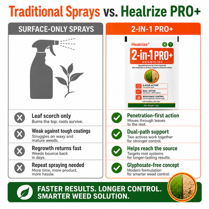 🏆𝘂𝘀 𝙊𝙛𝙛𝙞𝙘𝙞𝙖𝙡 𝙎𝙩𝙤𝙧𝙚 | Healrize® Advanced 2-in-1 Pro+ Herbicide | Upgraded Formula for 6-Hour Rapid Kill, Root Eradication & Destroys Glyphosate-Resistant Weeds⚡