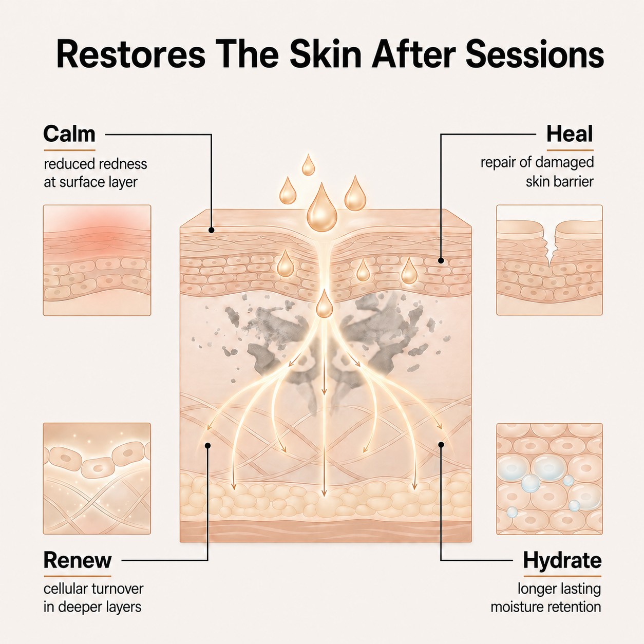 Natural Restoration Laser Aftercare Serum – Improves Skin Healing & Recovery Comfort