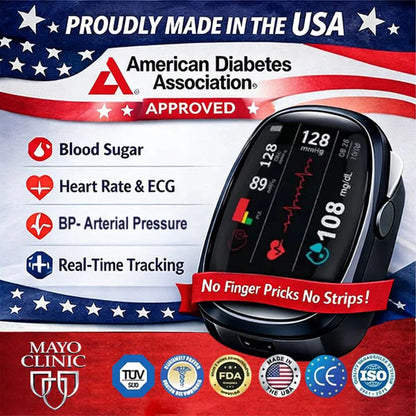 Pryxo™ Non-Invasive Smart Blood Sugar Tracking Device 99.9% Accuracy 