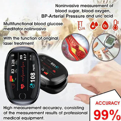 Pryxo™ Non-Invasive Smart Blood Sugar Tracking Device 99.9% Accuracy 